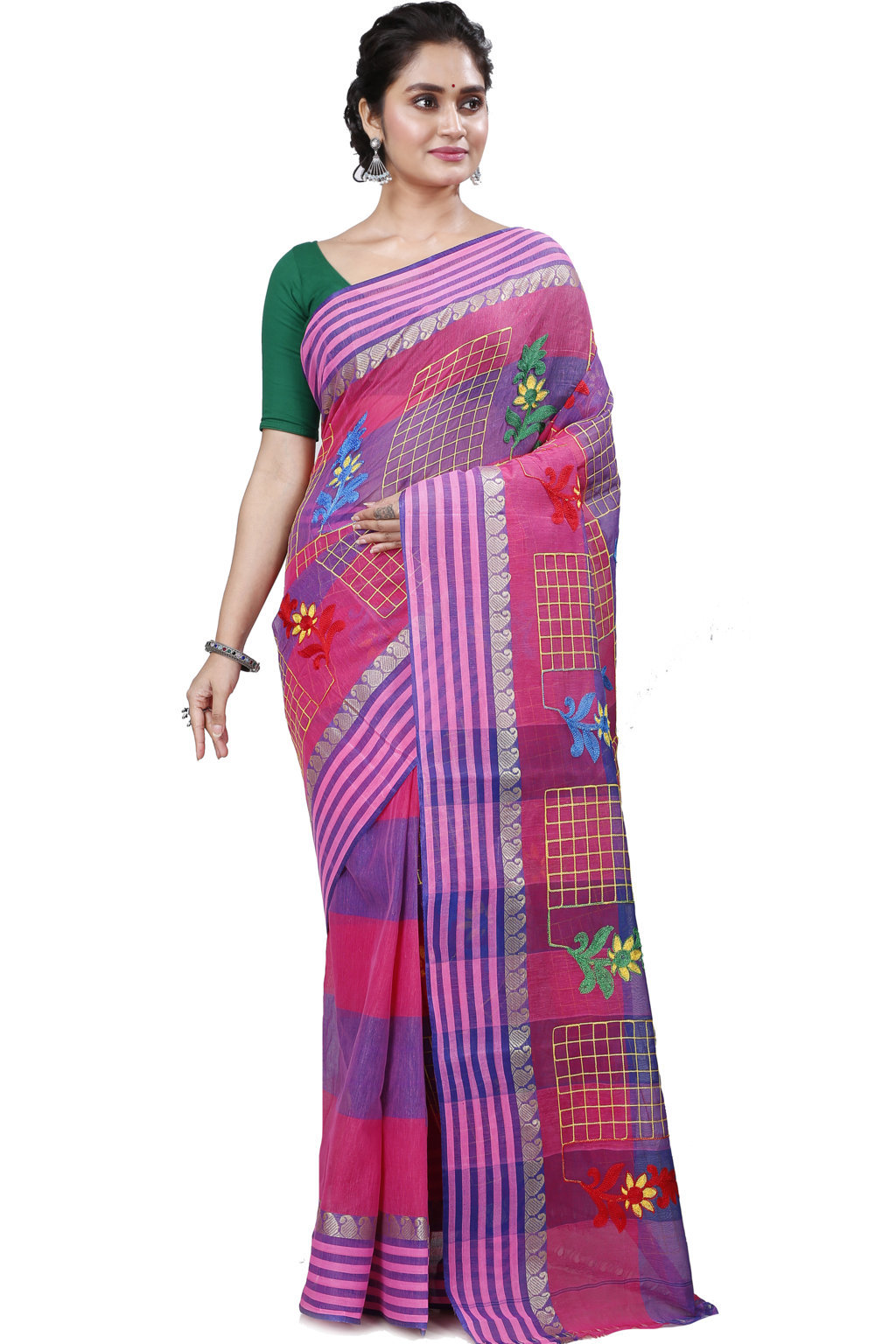 Dark Pink Pure Cotton Rivka Tant Embroidery (981)